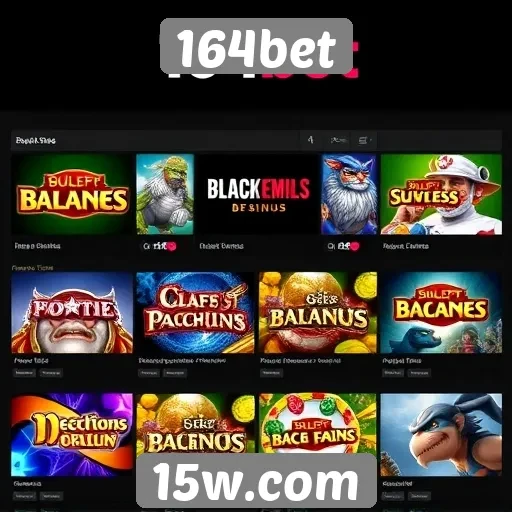 Variedade de jogos disponíveis na plataforma